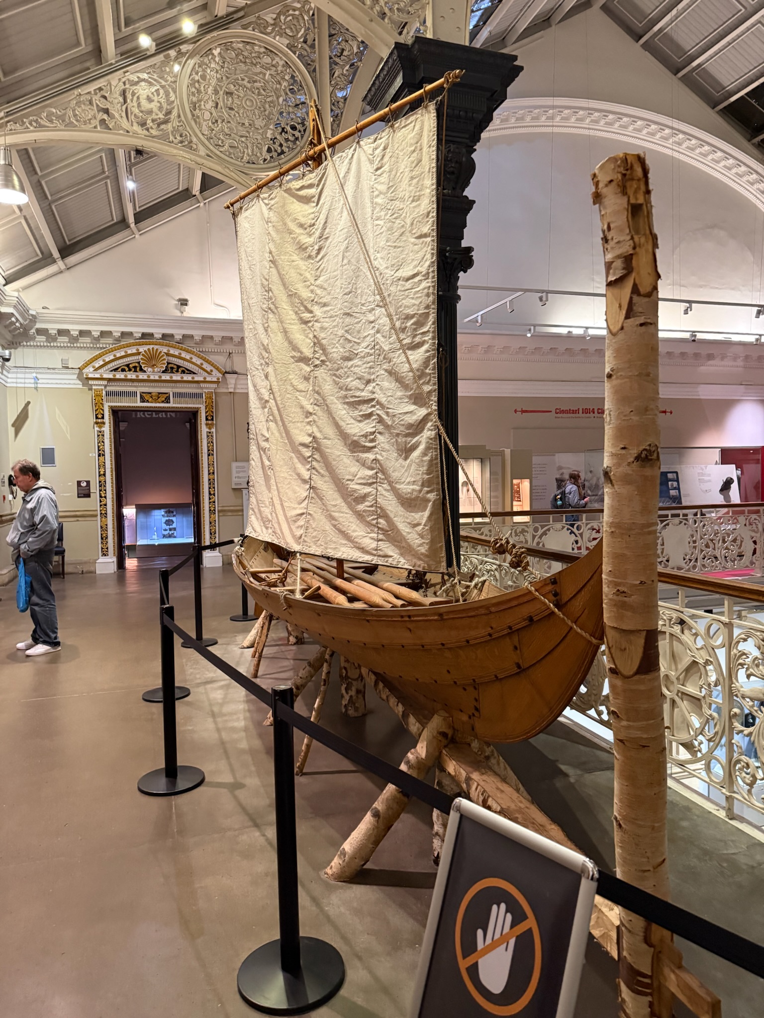 Recreation of a giant ship sail